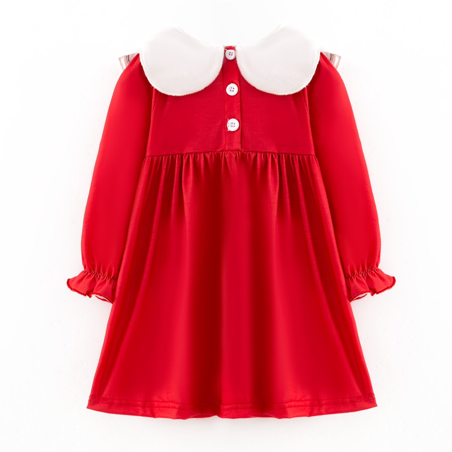 Christmas Lights Embroidered Sibling Set – Holiday Dress & Bubble
