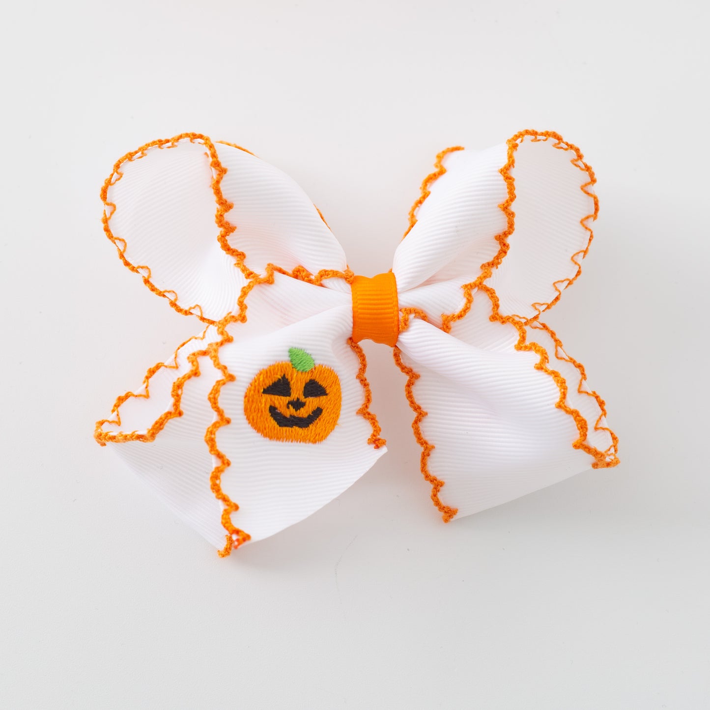 Girls Halloween Pumpkin Ghost Orange Pink Headwear Bow