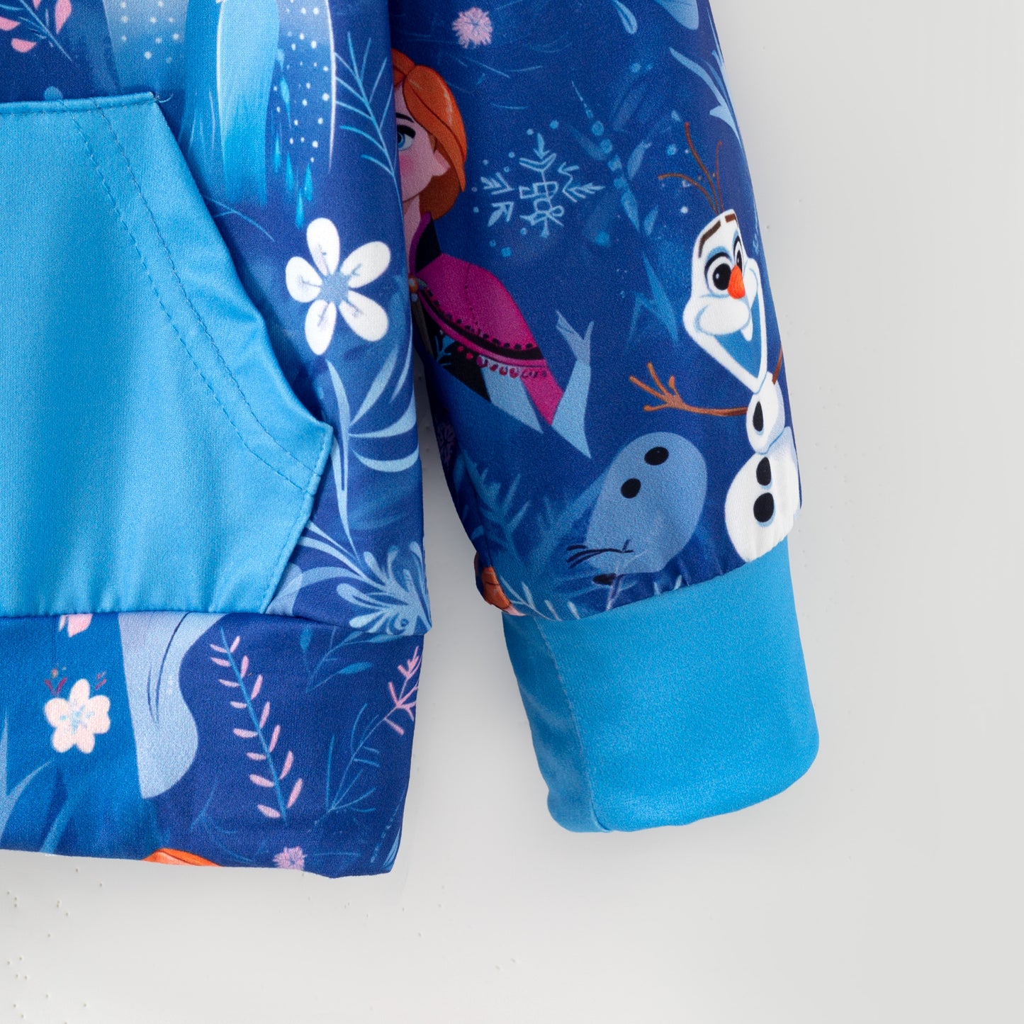 Kids Fall Winter Frozen Cartoon Printed Dress & Hoodie