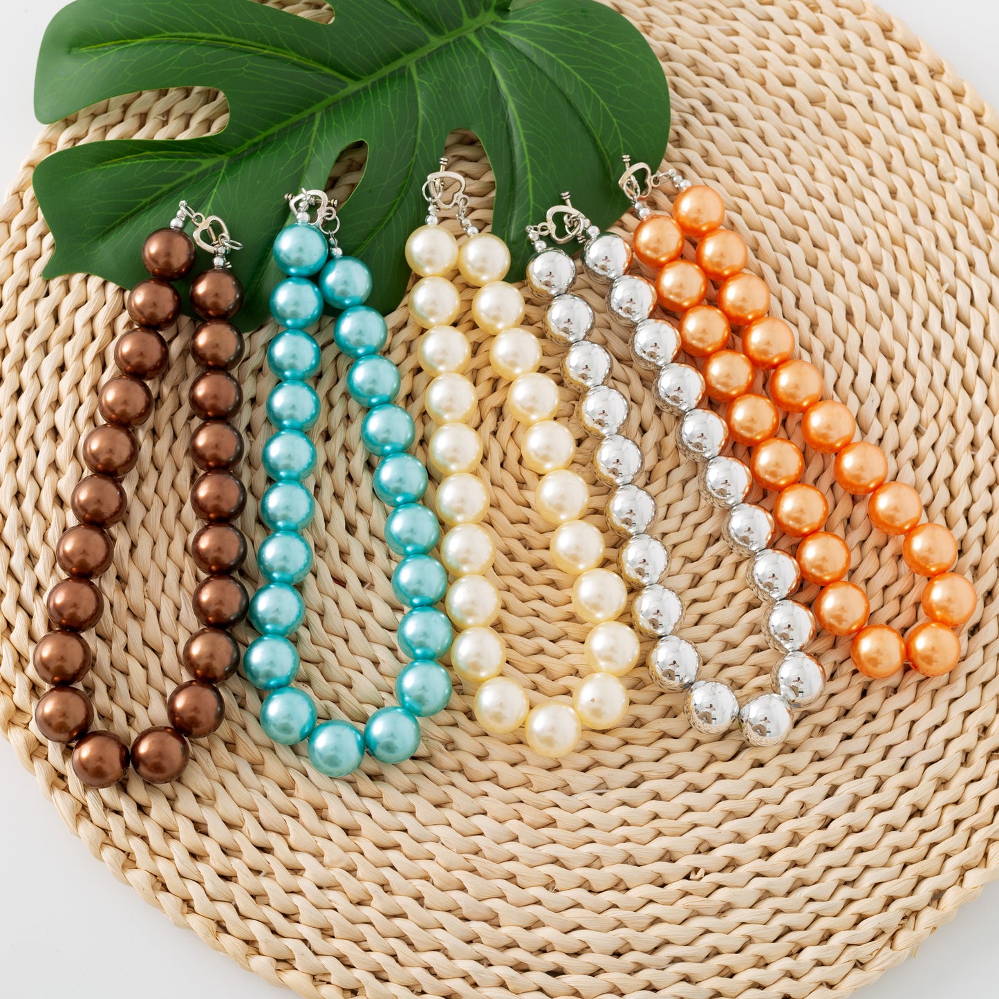 Colorful Faux Pearl Necklace for Girls