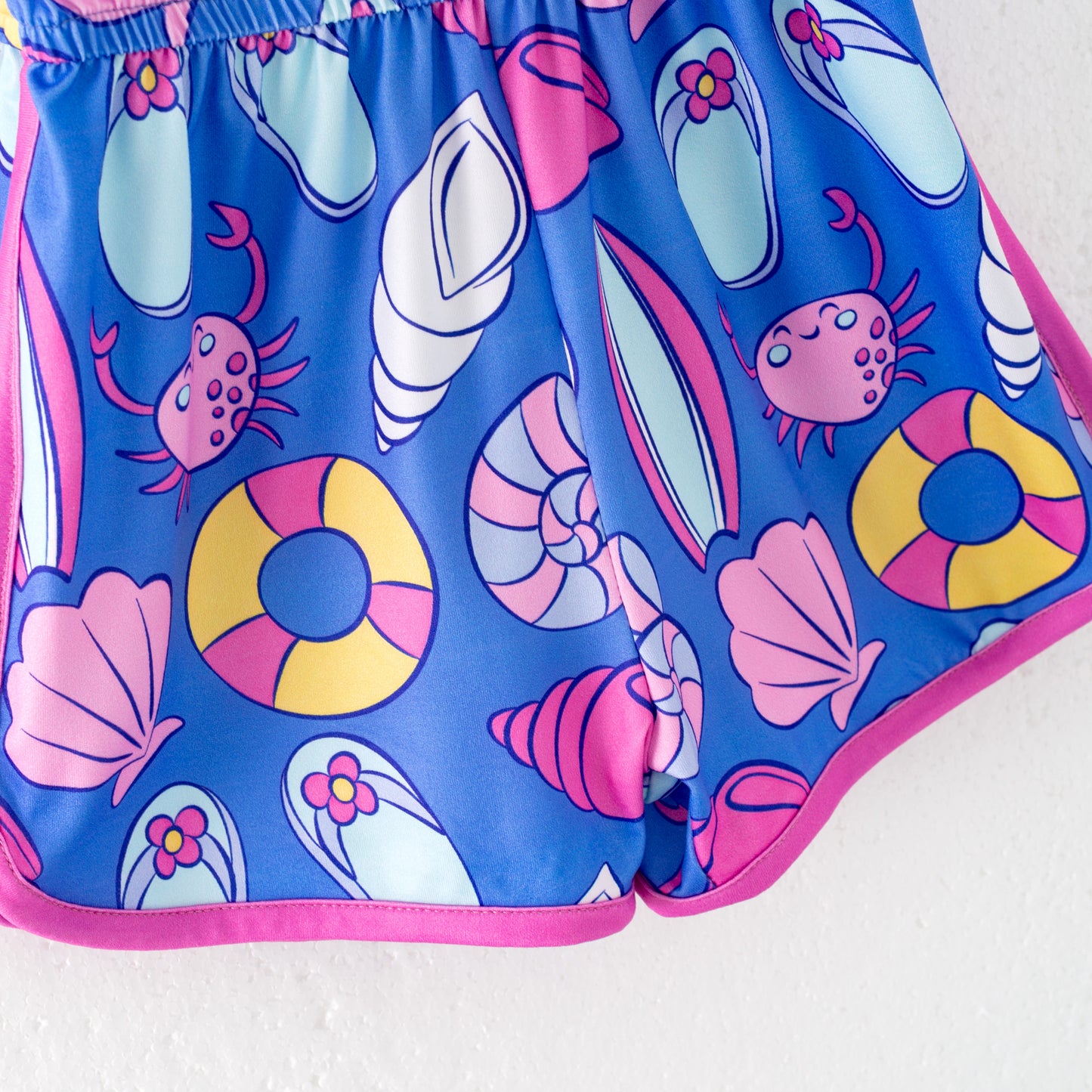 Siblings Girls Summer Sea Themed Matching Clothes