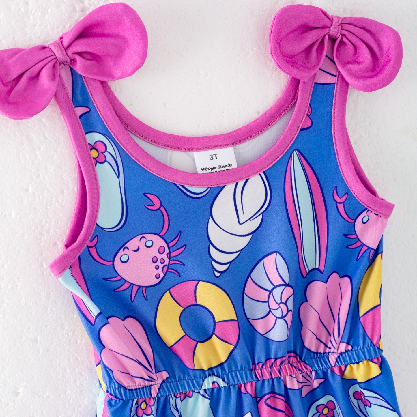 Siblings Girls Summer Sea Themed Matching Clothes