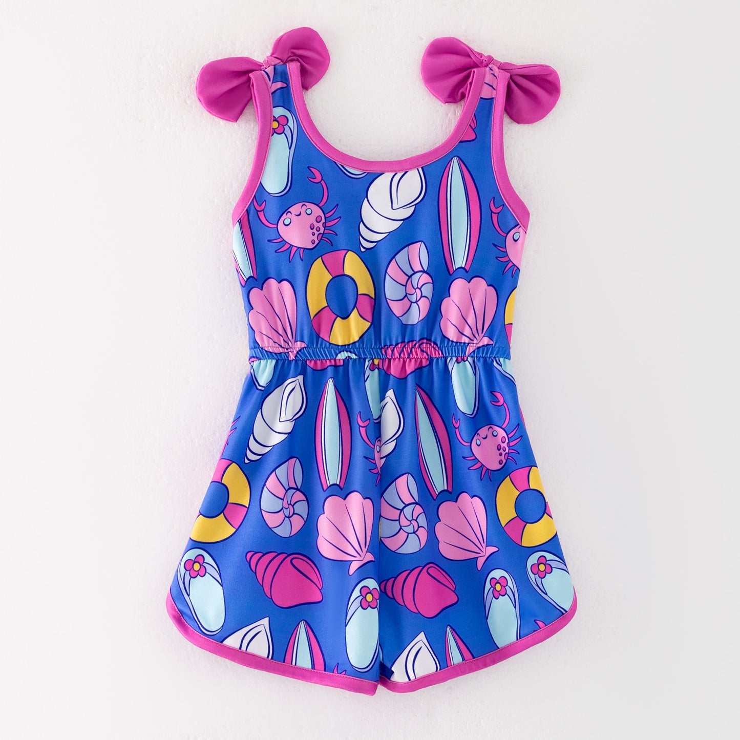 Siblings Girls Summer Sea Themed Matching Clothes