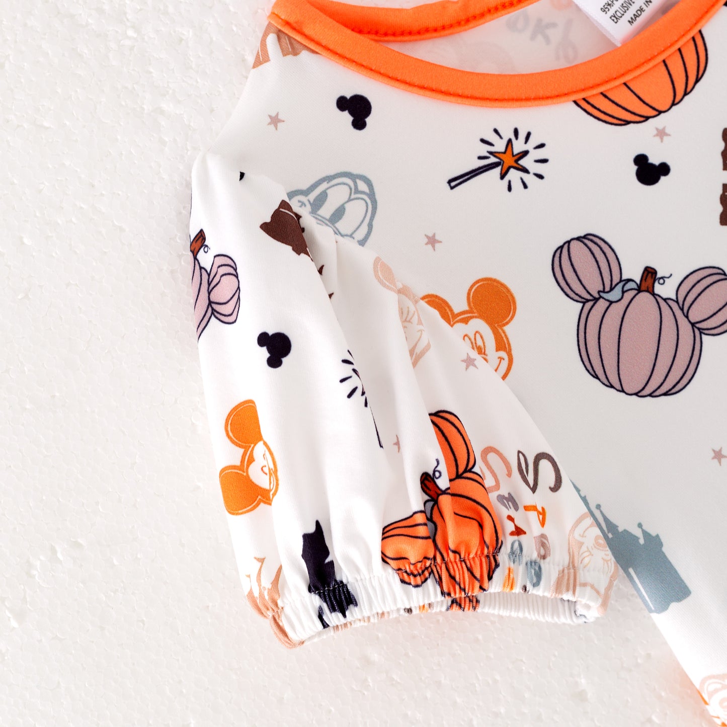 Girls Halloween Minnie Cartoon Pumpkin Twirl Dress