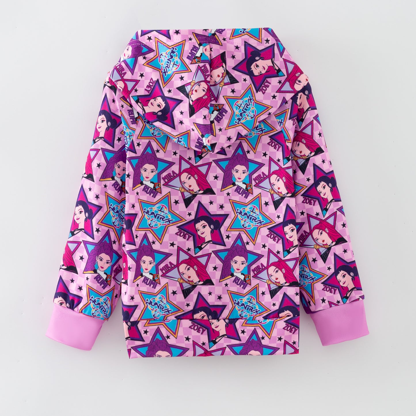 Girls Fall Kpop Demon Hunters Pocket Milk Silk Hoodies