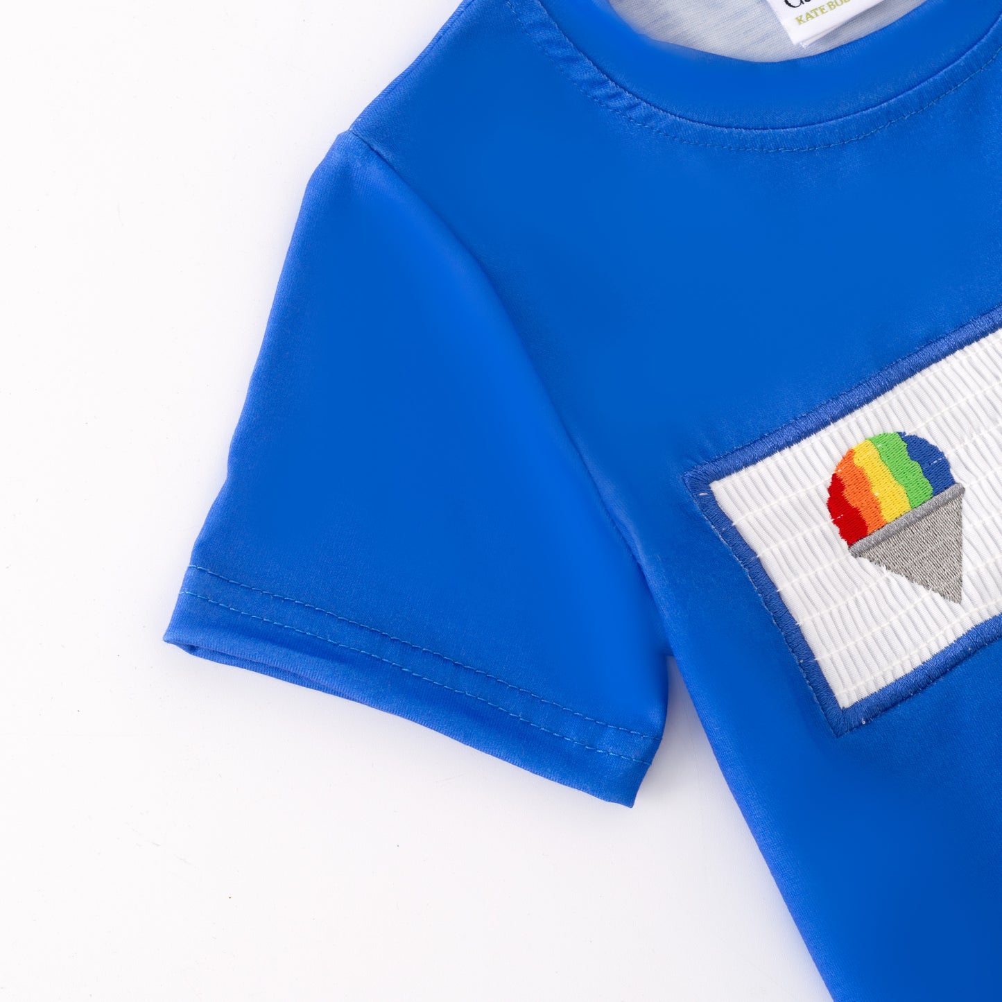 Sibling Summer Kids Rainbow Embroidery Short Set & Romper