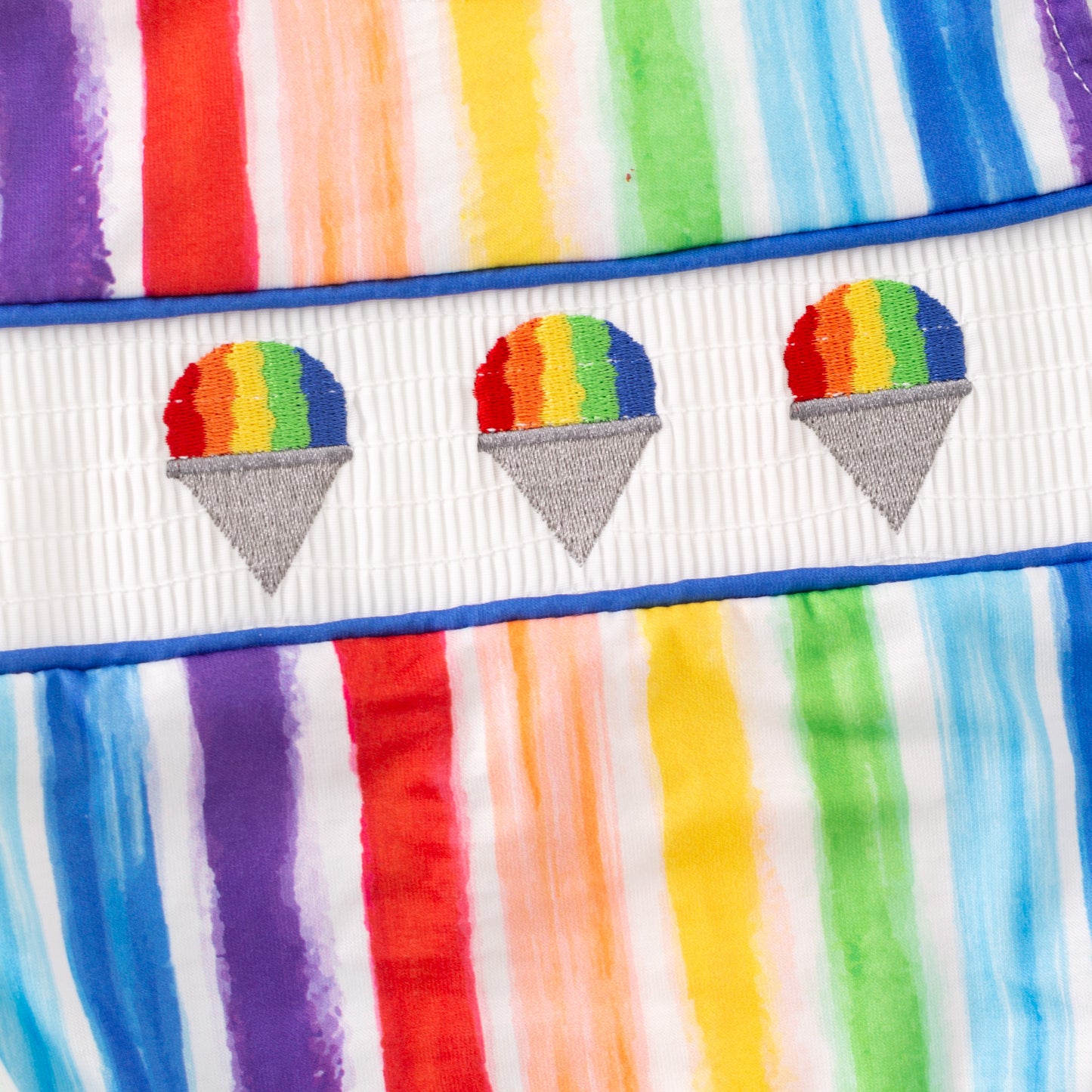 Sibling Summer Kids Rainbow Embroidery Short Set & Romper