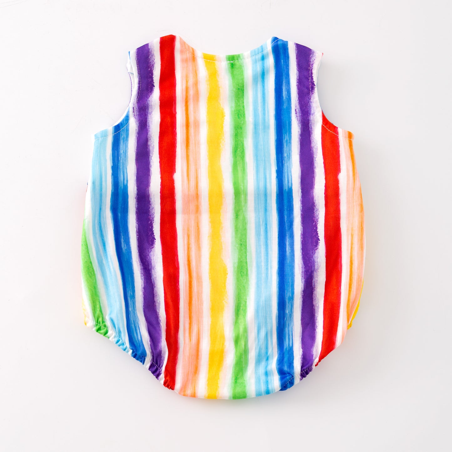 Sibling Summer Kids Rainbow Embroidery Short Set & Romper