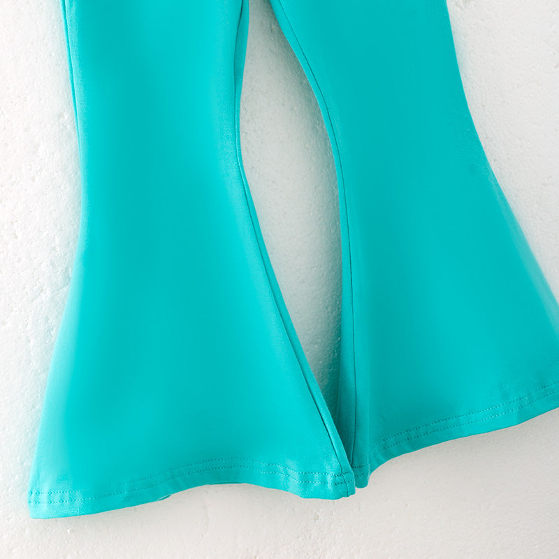 Girls Thanksgiving Thankful Greatful Blessed Print Pant Set