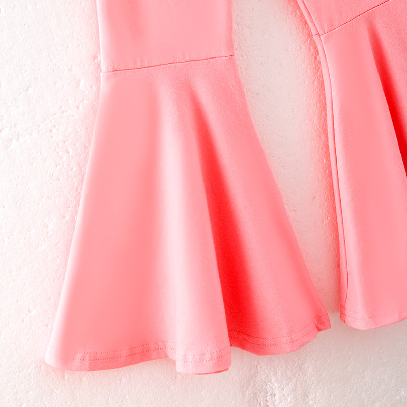 Girls Fall Football GAME DAY Chenille Long Sleeves Bell Pant Set