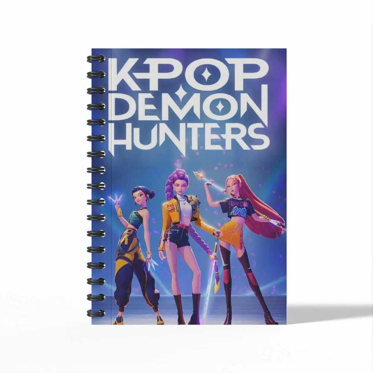 K-Pop Demon Hunters Merchandise A6 Spiral Notebook Student Office Stationery