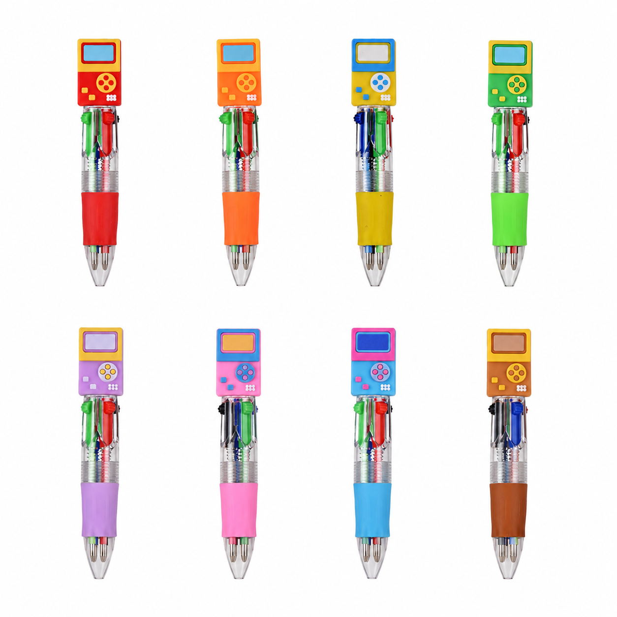 Back To School Novelty Gaming Theme Ballpoint Pen Collection Multi Ink Pens for Gift & Stationery
