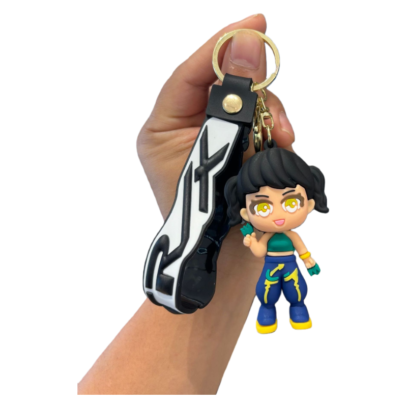 K-Pop Demon Hunters Saja Boys Silicone Keychain Backpack Charm Trendy Merchandise