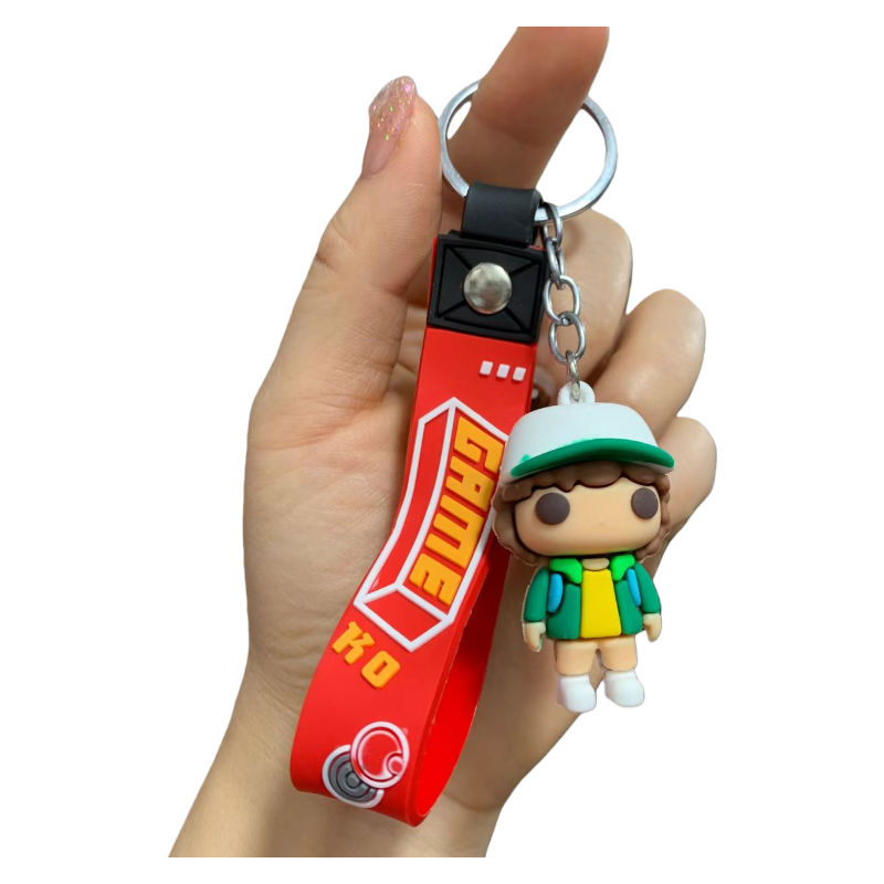 Stranger Things Inspired Monster Plant Silicone Key Chain Figure Bag & Car Key Accessory