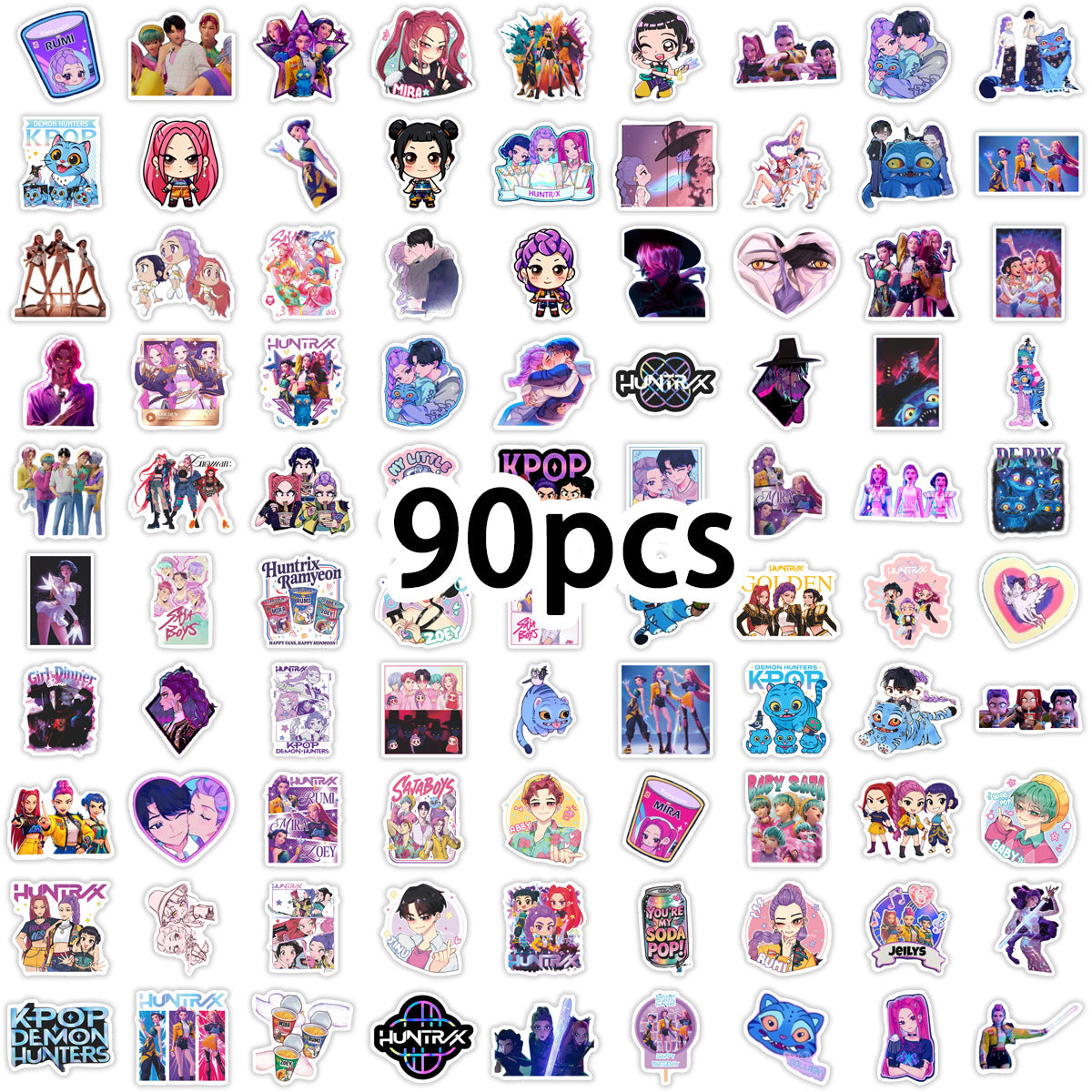 KPOP Demon Hunters Saja Boys Stickers Character Decals DIY Scrapbooking & Craft Supplies