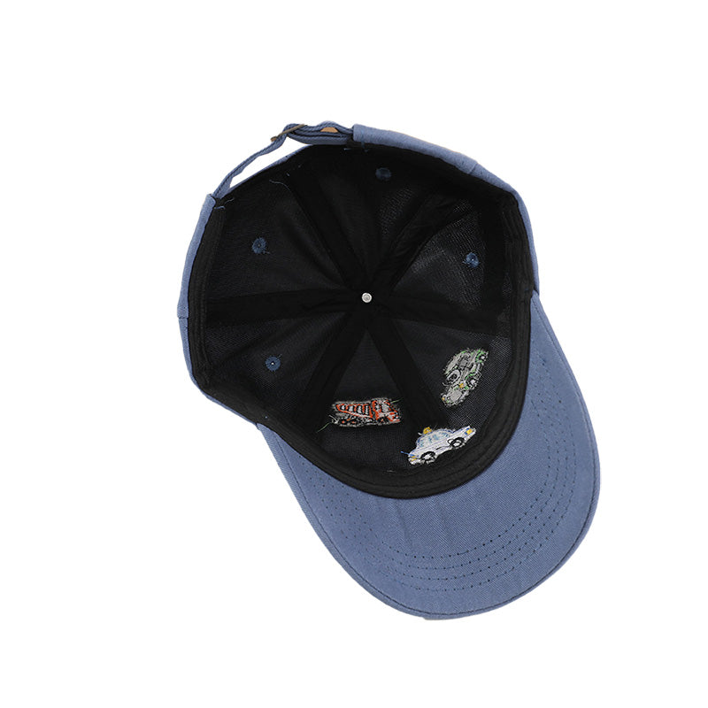 Kids Embroidered Baseball Cap with Cars Fire Truck Taxi Digger Truck Designs