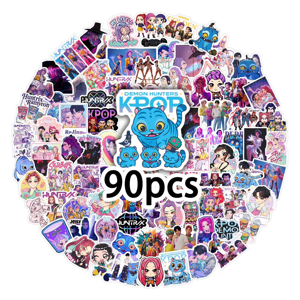 KPOP Demon Hunters Saja Boys Stickers Character Decals DIY Scrapbooking & Craft Supplies