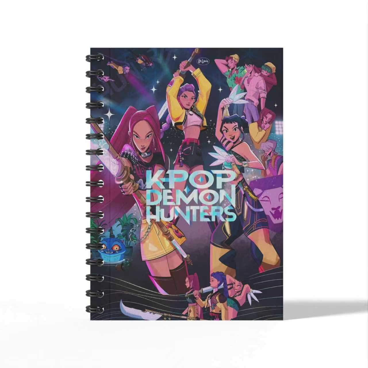 K-Pop Demon Hunters Merchandise A6 Spiral Notebook Student Office Stationery