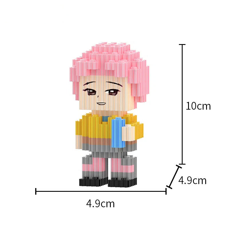 K-Pop Demon Hunters Mini Building Blocks Set, Small Particle Assembly Toy