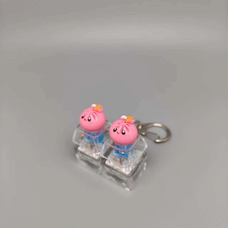 Mini Dumpling Fidget Charm Keychain Pop Fun Stress Sensory Toy Relief Accessory
