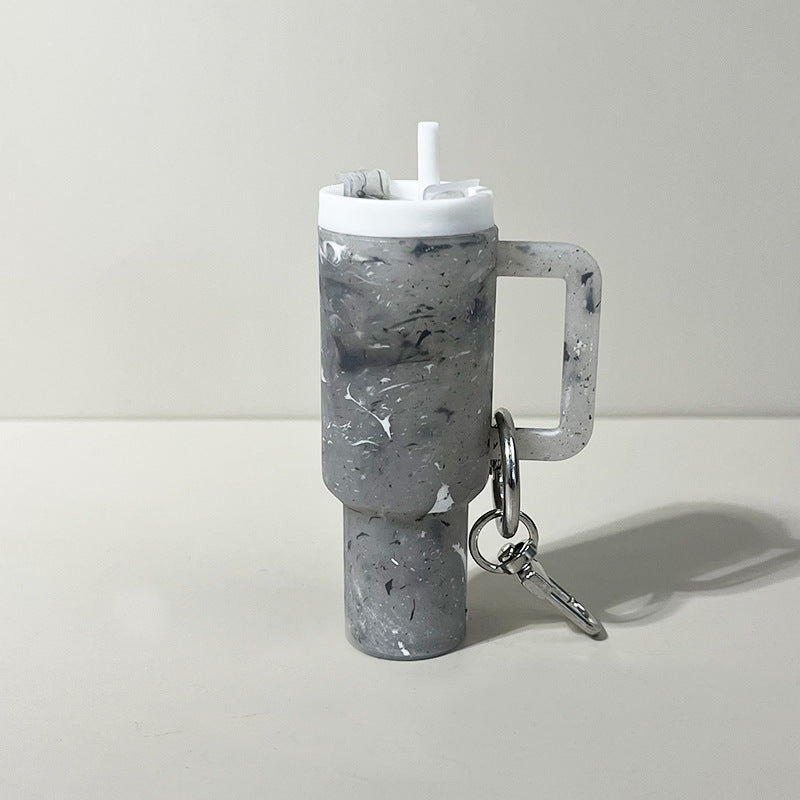 Mini Tumbler Lipstick Holder Keychain – Twist-Open Bag Charm