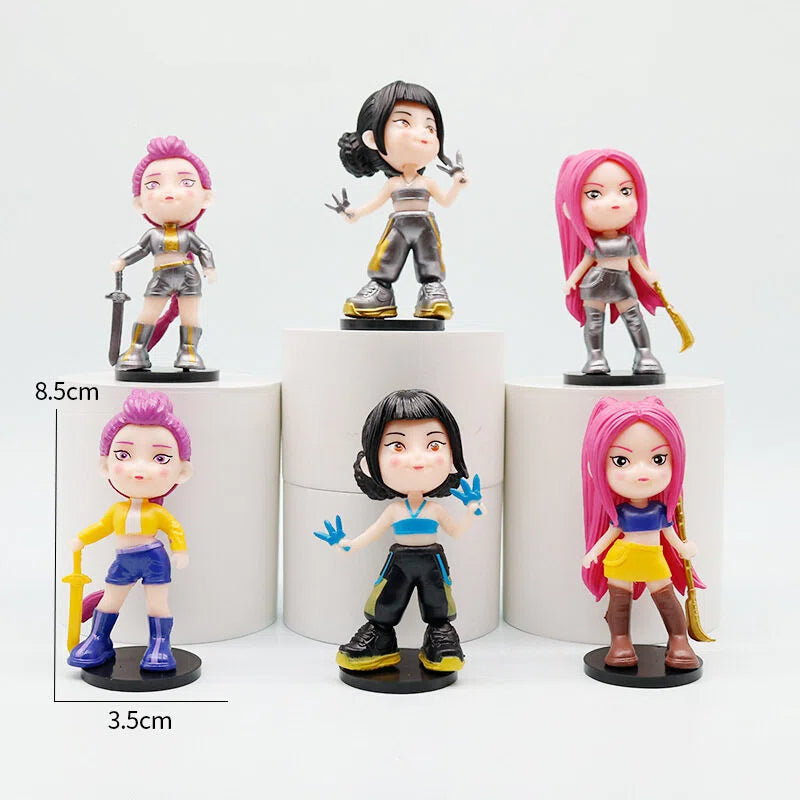 K-Pop Demon Hunters Saga Boy Group Tiger Blind Box Figures – 2–4.5 Inch Mini Collectible Model Ornaments