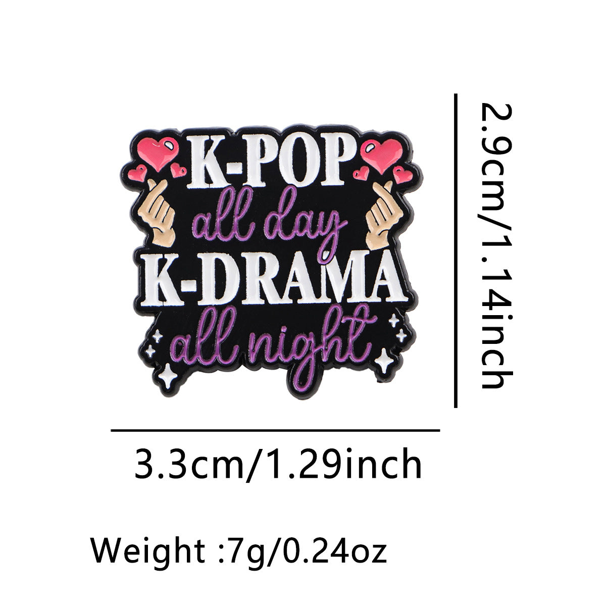 K-Pop Demon Hunters Cartoon Metal Brooch Creative Badge Pin for Bags and Clothing Accessories