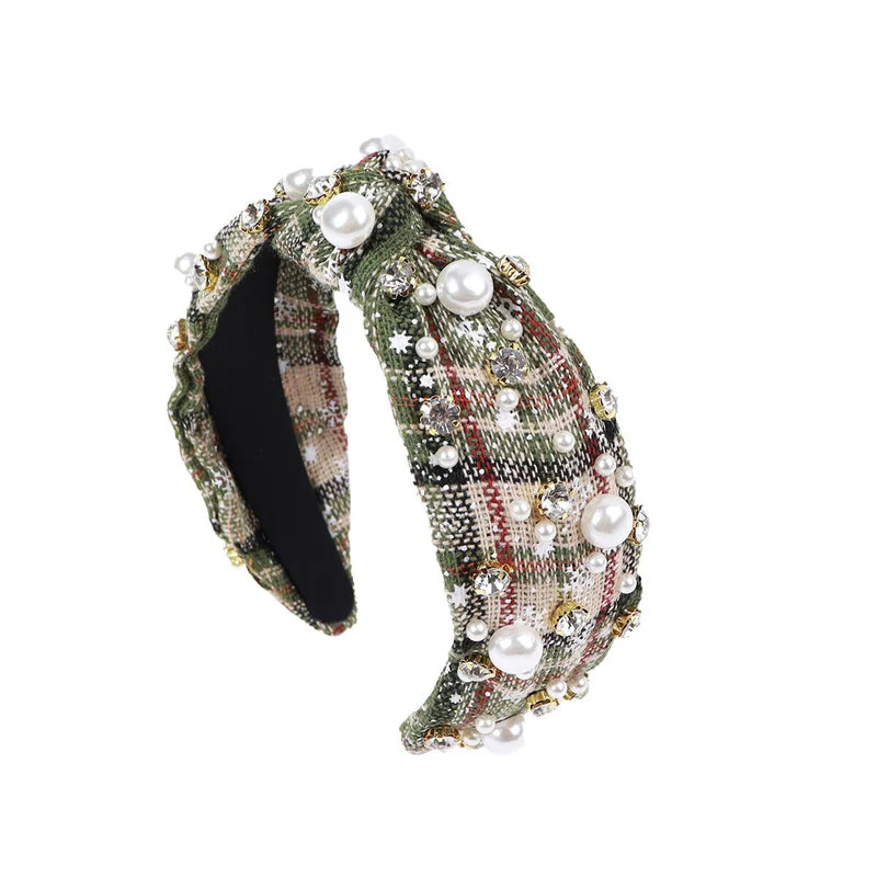 Girls Christmas Pearl Fashion Headband Accessories