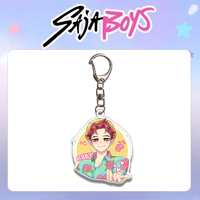 HUNTRIX Demon Hunter Girl & Boy Group Acrylic Keychain Bag Charm KPOP Merchandise