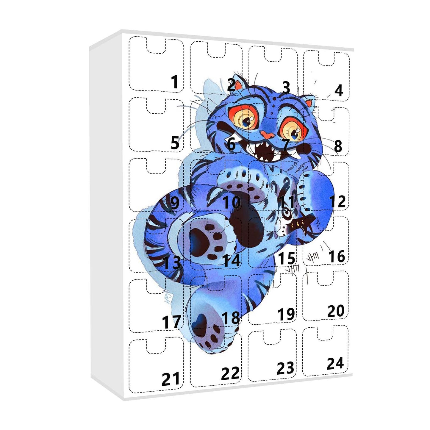 KPOP Demon Hunters 2025 Christmas Advent Calendar Blind Box Backpack & Car Keychain Acrylic Charms 24pcs