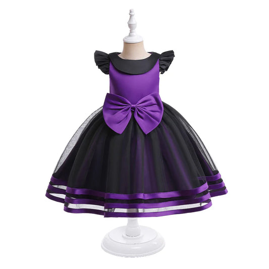 Halloween Kids Princess Dress – Pumpkin & Witch Costume