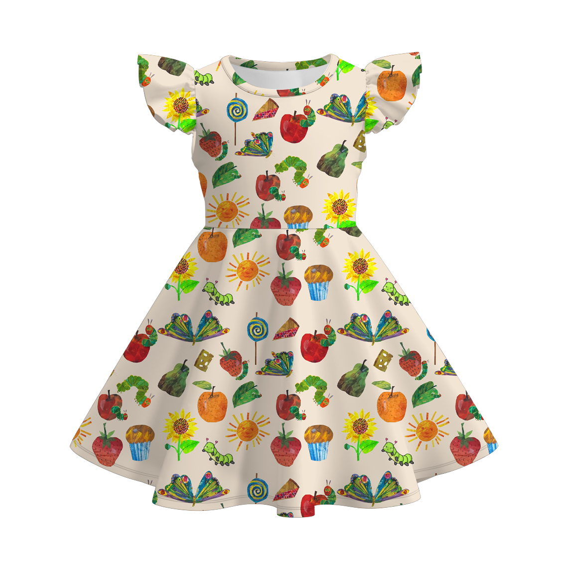 Spring Summer Animals Print Milk Silk Dress