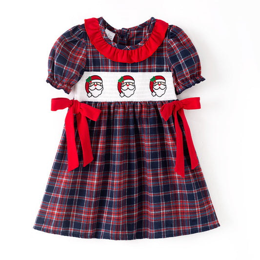 Christmas Sibling Matching Outfits – Santa Smocked Collection