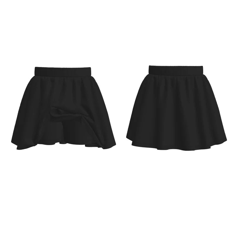 Grils Summer Outdoor Soft Muti-Colors Athletic Skirt