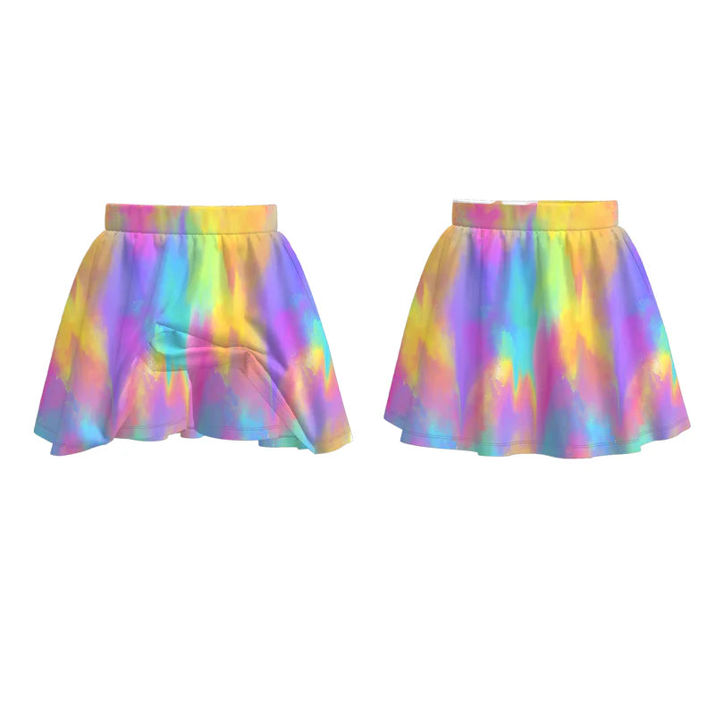 Grils Summer Outdoor Soft Muti-Colors Athletic Skirt
