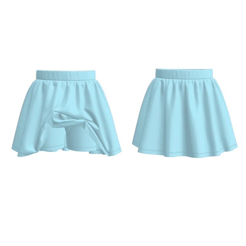 Grils Summer Outdoor Soft Muti-Colors Athletic Skirt