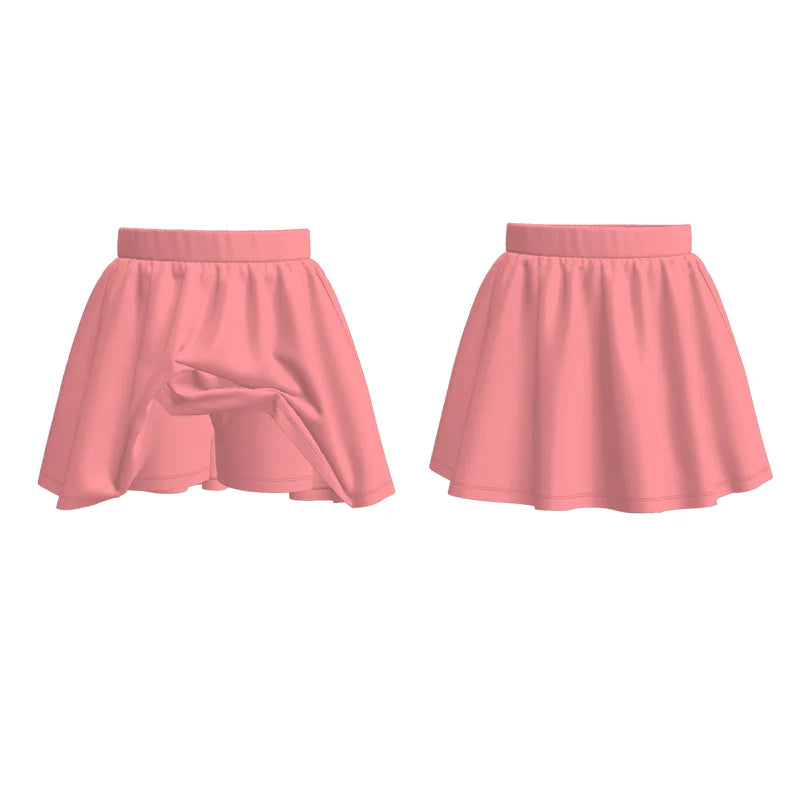 Grils Summer Outdoor Soft Muti-Colors Athletic Skirt