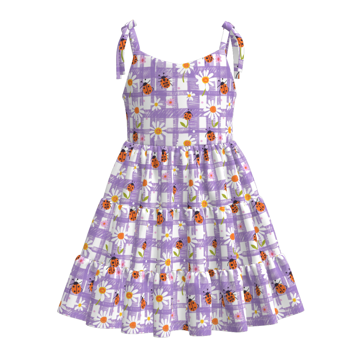 Mother's Day Mommy and Me Summer Bow Floral Butterfly Dress