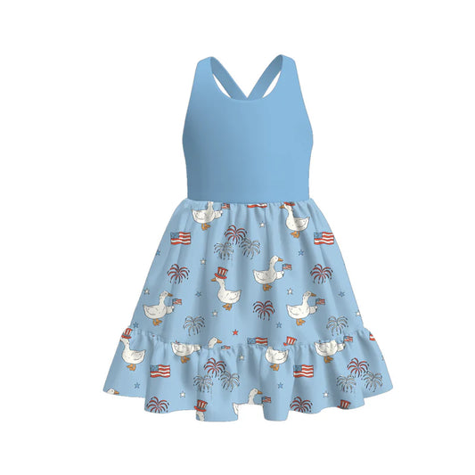 Sibling Summer Family July 4th Silly Goose Matching Clothes