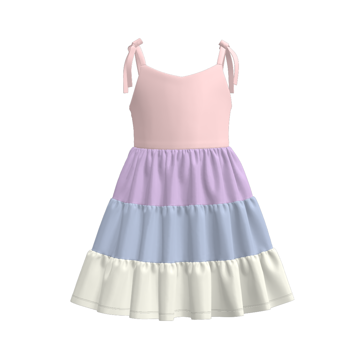 Mommy And Me Summer Soft Patchwork Slip Dress