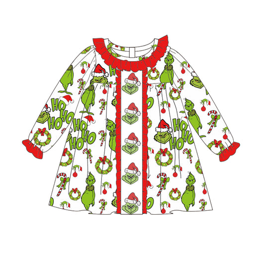 Christmas Kids Outfit Collection – Grinch Embroidered Holiday Styles