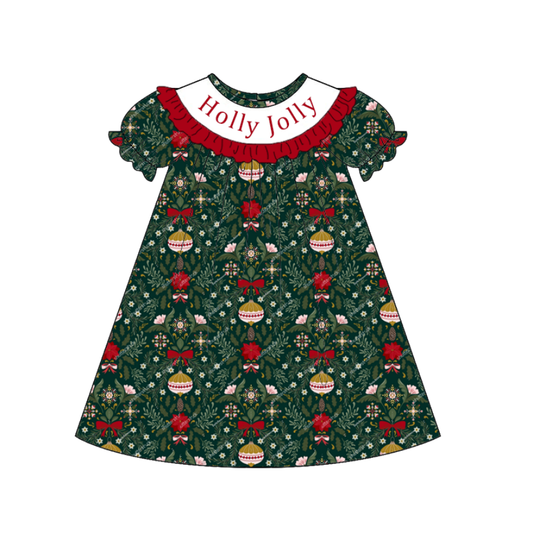Christmas "Holly Jolly" Smocked Collection Holiday Outfits for Kids