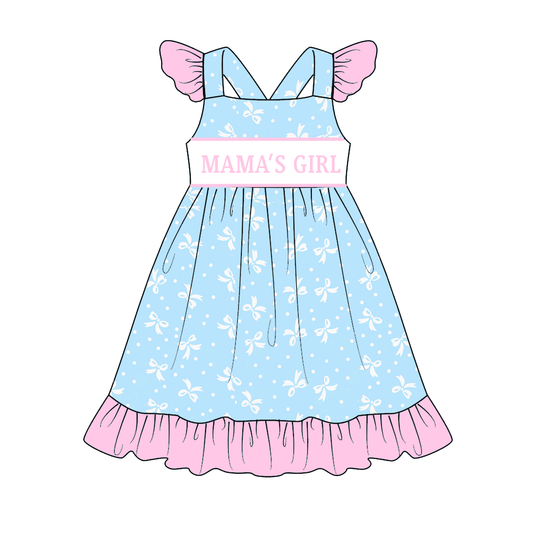 2026 Spring Summer MAMA'S GIRL Embroidery Bow Outfits Collection