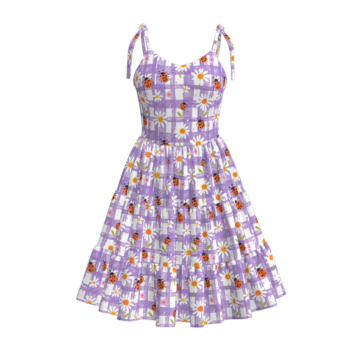 Mother's Day Mommy and Me Summer Bow Floral Butterfly Dress
