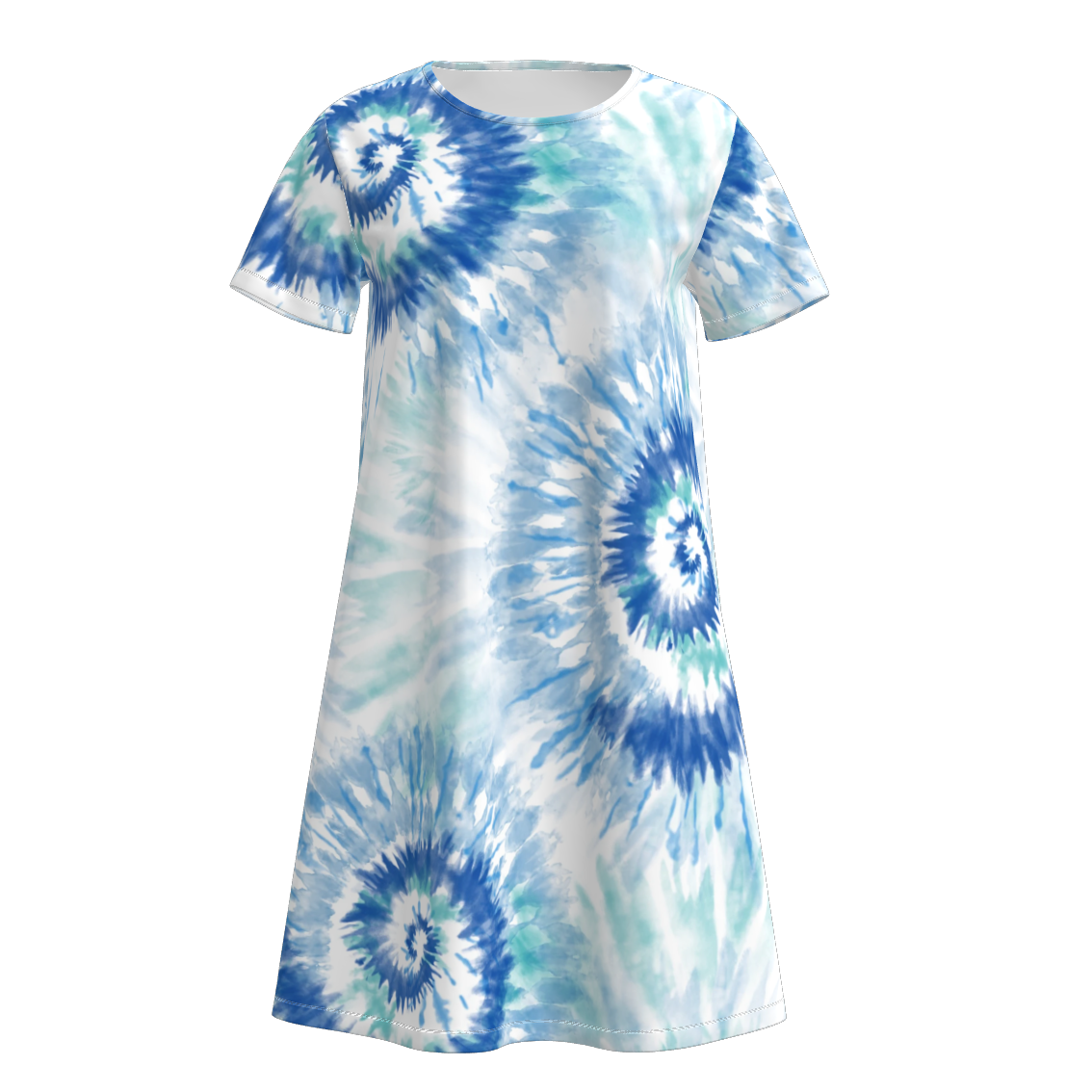 Women's Summer Tie-dye Short Sleeves Dress