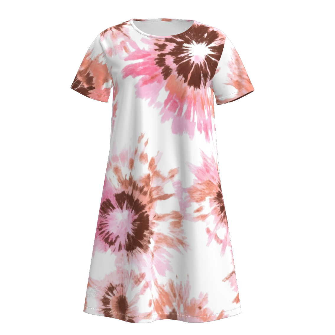 Women's Summer Tie-dye Short Sleeves Dress