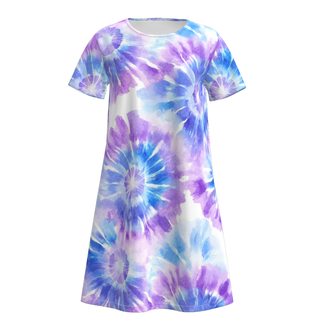 Women's Summer Tie-dye Short Sleeves Dress
