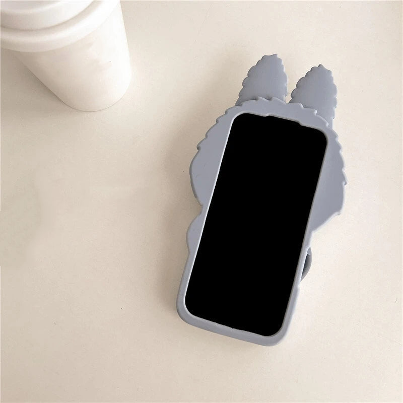 Labubu 3D Devil-Inspired Silicone Phone Cover Compatible with iPhone