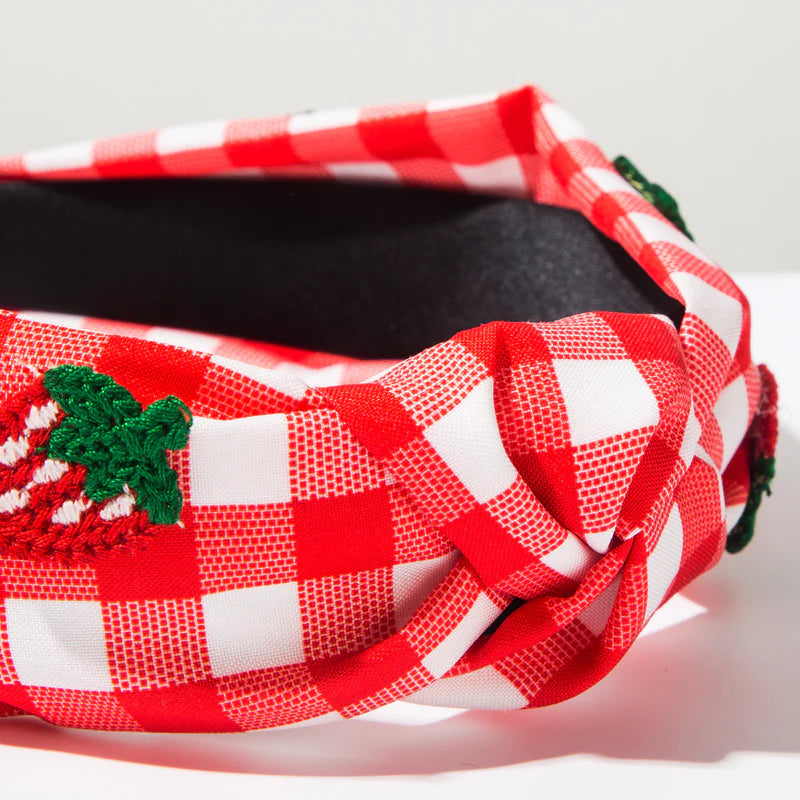 Girls Fashion Cute Fruit Plaid Headwear Accessories