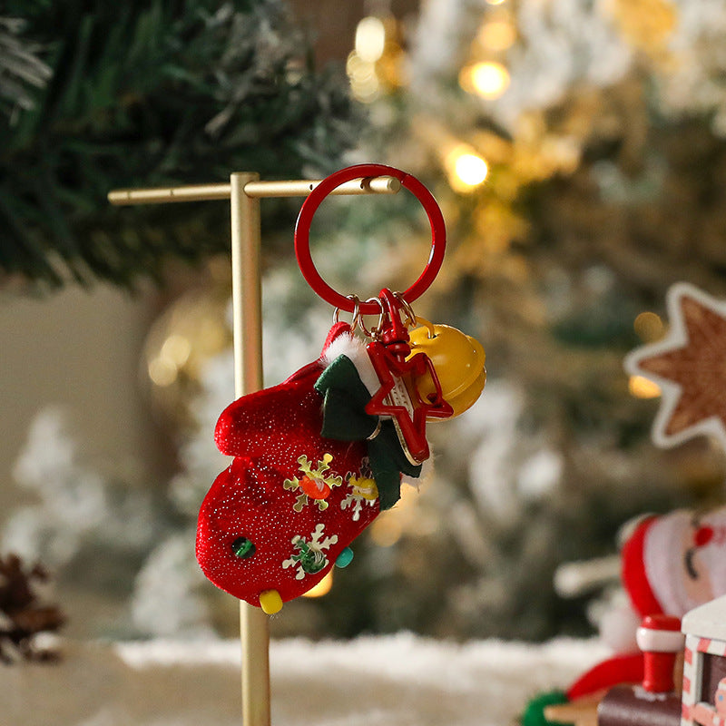 Christmas Tree Hanging Ornaments Plush Gnome Snowman Keychain Holiday Gifts & Decorations